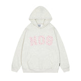 Floral Patch Embroidered Hoodie Men