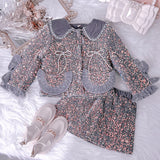 Girls Spring  Small Fragrance Fashion Dress Set