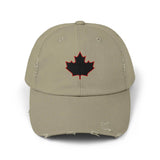 Maple Stick Distressed Hockey Cap – Retro Canadian Style