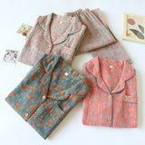 Double-layer Jacquard Feather Pajamas Suit Women