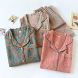 Double-layer Jacquard Feather Pajamas Suit Women