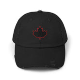 Maple Stick Distressed Hockey Cap – Retro Canadian Style