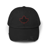 Maple Stick Distressed Hockey Cap – Retro Canadian Style