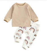 Baby Girls Long-sleeve Suit Two-piece Set