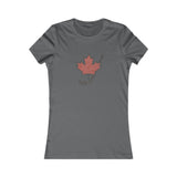 Maple Leaf Hockey Stick Women's T-Shirt - Canadian Hockey Pride - Maple Stick Hockey Co. - Ladies Fit
