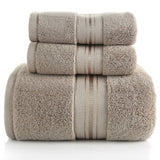 Cotton Towel Set, 1 Bath Towel plus 2 Towels