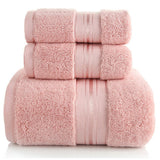 Cotton Towel Set, 1 Bath Towel plus 2 Towels