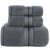 Cotton Towel Set, 1 Bath Towel plus 2 Towels