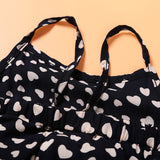 Girls' Clothing Trendy Cool Girls Love Suspender Jumpsuit Suit One Drop