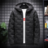Short Warm Hooded Cotton Jacket Men