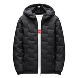 Short Warm Hooded Cotton Jacket Men