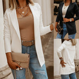 New Women's Business Blazers Casual Solid Blazer Women Clothes Top