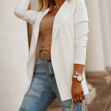 New Women's Business Blazers Casual Solid Blazer Women Clothes Top