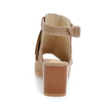 Fringed Fish Mouth Ladies High Heel Sandals