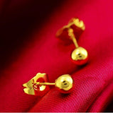 Sand Gold Jewelry Dragon and Phoenix Four-piece Set Valentine Gift