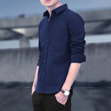 Men'sSlim Fit Casual Long Sleeve Shirts