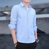 Men'sSlim Fit Casual Long Sleeve Shirts