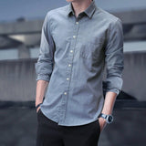 Men'sSlim Fit Casual Long Sleeve Shirts