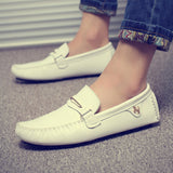 Genuine Leather Men Shoes Sports Car Shape Luxury Male Driving Shoes