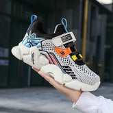 Spring New Boys Fly Woven Mesh Lightweight Sneakers