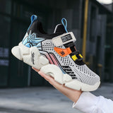 Spring New Boys Fly Woven Mesh Lightweight Sneakers