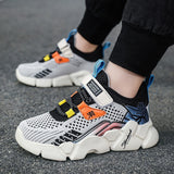Spring New Boys Fly Woven Mesh Lightweight Sneakers