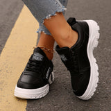 Women Shoes - Thick-soled Round-Toe Casual Women Sneakers