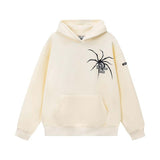 Spider Print Pullover Hoodie For Men