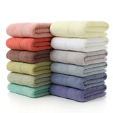 Bath Towel Long Staple Cotton Padded Towel Towel Square Plain Color