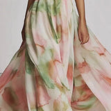 White French Gentle Seaside Holiday Oblique Shoulder Strap Dress