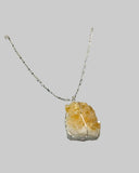 Druse Crystal Pendant on Silver Chain