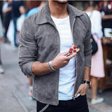Men Slim Turn down Collar Jackets