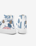 Girls Graffiti Canvas Shoes High Top Casual Sneakers