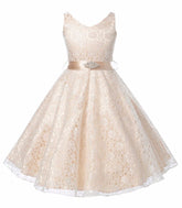 Girls Dress Lace Tong
