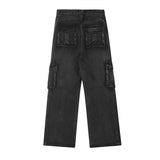 Fashion Denim Multi-pocket Cargo Pants Men