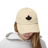 Maple Stick Distressed Hockey Cap – Retro Canadian Style