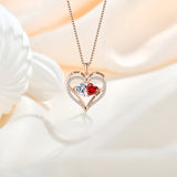 S925 Silver Double Love Necklace