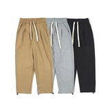 Basic Style Retro Thickened Sweatpants For Men