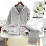 Autumn and Winter Thick Velvet Girl Lovely Home Pajamas