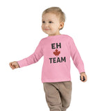 Maple Stick "Eh Team" Toddler Long Sleeve Tee – Maple Leaf Pride