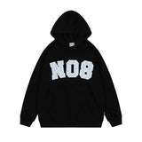 Floral Patch Embroidered Hoodie Men