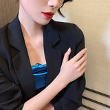 Personality small round ring female