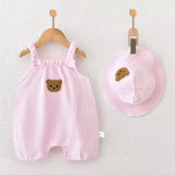Kid's Clothing-Cotton Gauze Newborn Baby Jumpsuit
