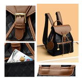 Female Backpack Casual Multifunction Women Leather