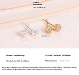 Fashion Snowflake Crystal Ear Bone Stud