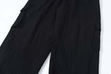 Solid Color Multi-pocket Cargo Pants Men