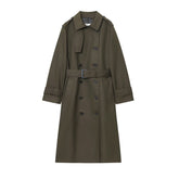 Women's Long Graceful And Fashionable Double Breasted Trench Coat