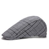 Autumn and Winter outdoor plaid cap