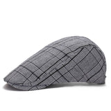 Autumn and Winter outdoor plaid cap