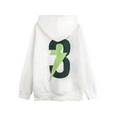 Fashion Lightning Printed Hoodie Men